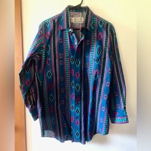 Vintage H Bar C California Ranchwear Western Shirt Pearl Snap Cowboy Men’s Large